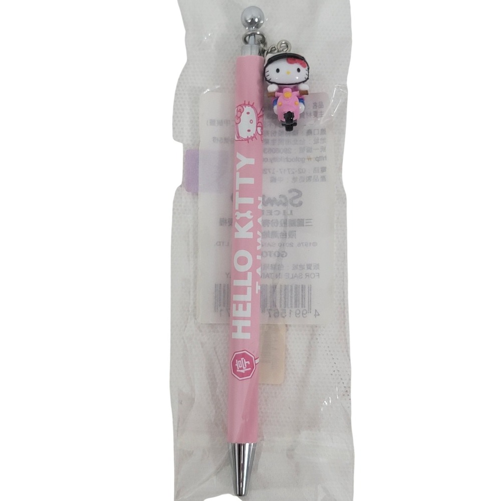Sanrio Hello Kitty Scooter Charm Pen Pink Gotochi Kitty Taiwan Exclusive 2010